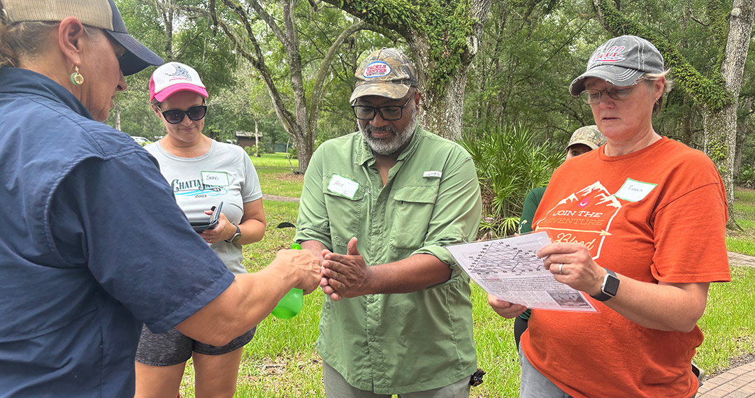 High School Teachers Learning About Soil